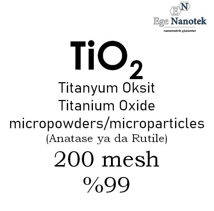 Mikronize Titanyum Dioksit Tozu 200 mesh