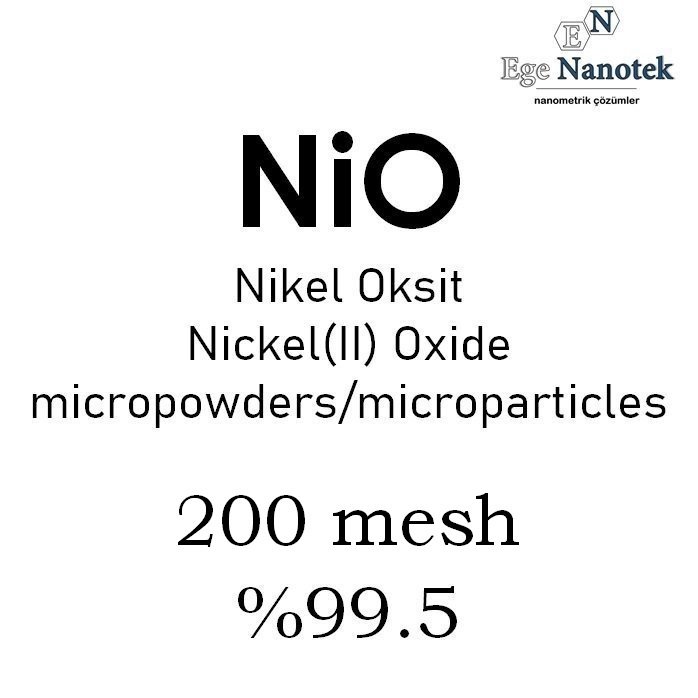 Mikronize Nikel Oksit Tozu 200 mesh