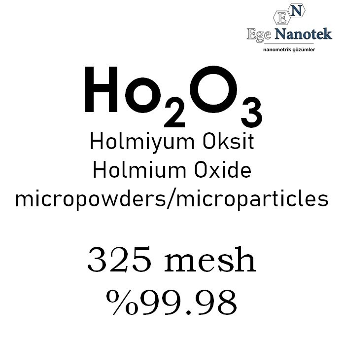 Mikronize Holmiyum Oksit Tozu 325 mesh