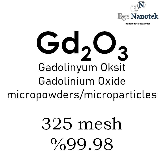 Mikronize Gadolinyum Oksit Tozu 325 mesh