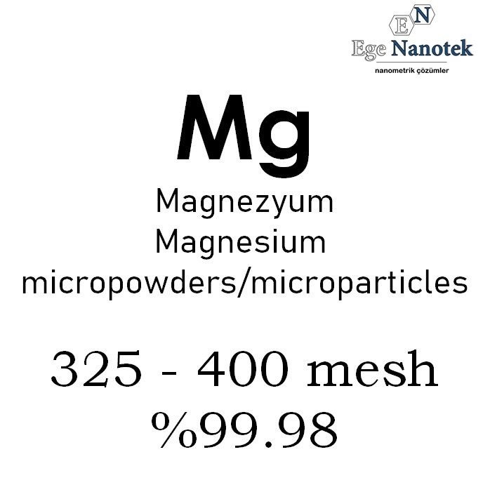 Mikronize Magnezyum Tozu 325 mesh - 400 mesh