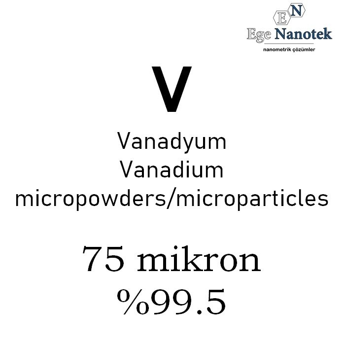 Mikronize Vanadyum Tozu 75 mikron