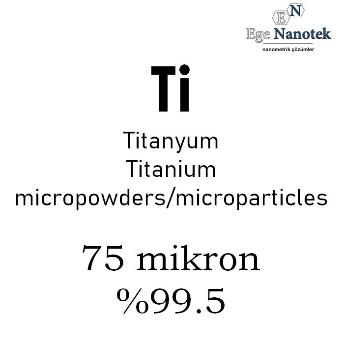 Mikronize Titanyum Tozu 75 mikron