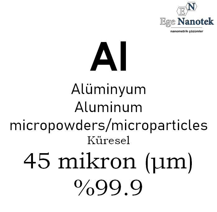 Mikronize Alüminyum Tozu Küresel 45 mikron