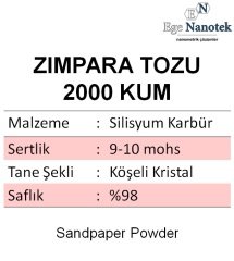 2000 Kum Zımpara Tozu Silisyum Karbür P2000