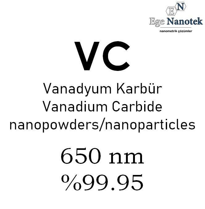 Nano Vanadyum Karbür Tozu 650 nm