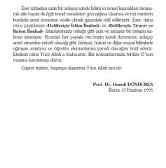 Aile İlmihali - Prof. Dr. Hamdi Döndüren