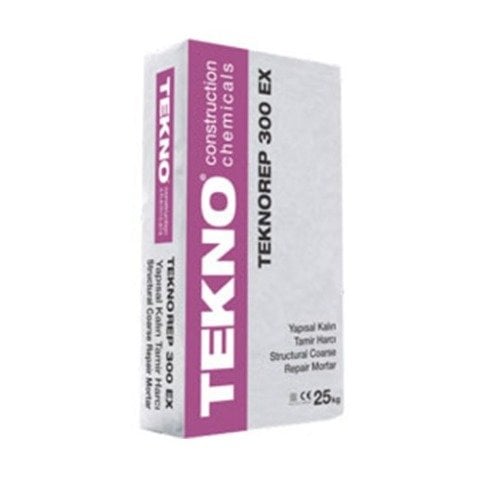 TEKNO Teknorep 300 Çimento Esaslı Tiksotropik Rötresiz Kalın Tamir Harcı