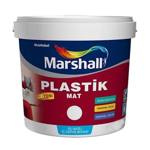 MARSHALL PLASTİK MAT İÇ CEPHE 20 KG (minimum 50 kova satışı bulunmaktadır) Ücretsiz nakliye imkanı