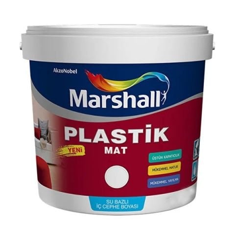 MARSHALL PLASTİK MAT İÇ CEPHE 20 KG (minimum 50 kova satışı bulunmaktadır) Ücretsiz nakliye imkanı