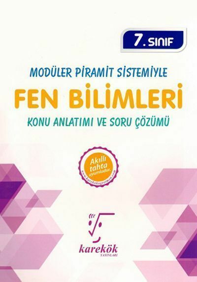 Karekök Yayınları 7. Sınıf Modüler Piramit Sistemiyle Fen Bilimleri Konu Anlatımı Ve Soru Çözümü