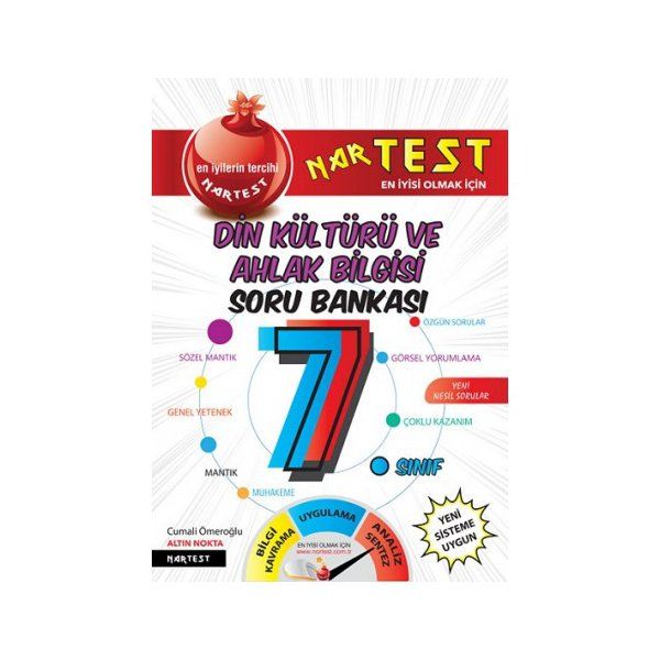 Nartest 7.Sınıf Süper Zeka Din Kültürü Soru Bankası (Mavi Seri İle Aynı Kitap)