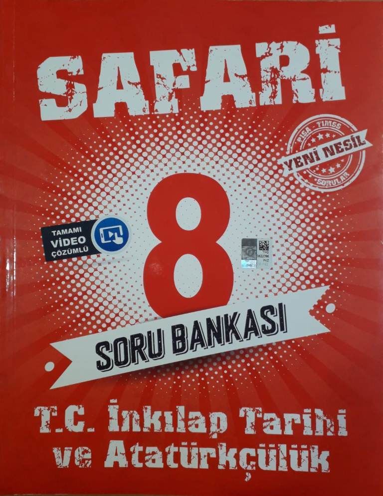 Kırmızı Beyaz 8.Sınıf İnkilap Tarihi Soru Bankası Safari