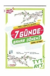 Palme Yks Tyt Ayt (Tarih-Coğrafya-Felsefe) 7 Günde Bahar Dönemi Soru Kitabı Yeni