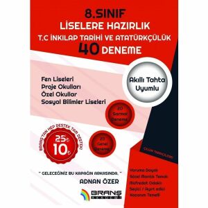 BRANŞ AKADEMİ 8. SINIF LGS T.C. İNKILAP TARİHİ VE ATATÜRKÇÜLÜK 40 DENEME