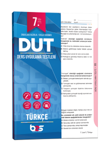 BES 7.SINIF TÜRKÇE DERS UYGULAMA TESTLERİ