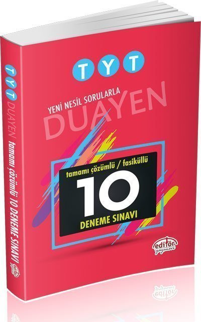 Editör TYT Duayen Tamamı Çözümlü 10 Fasikül Deneme Sınavı