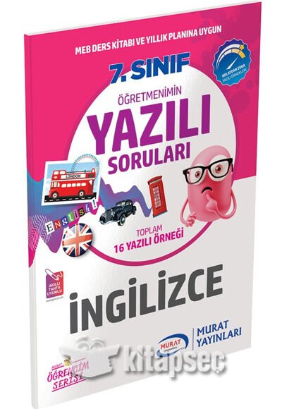 MURAT 7.SINIF İNGİLİZCE ÖĞRETMENİMİN YAZILI SORULARI 2018-2019