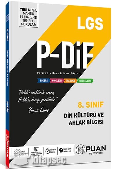 PUAN 8.SINIF P DİF LGS DİN KÜLTÜRÜ VE AHLAK BİL.KO