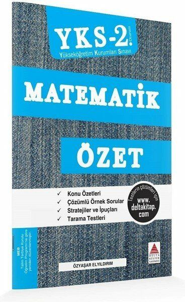 Delta Kültür Yayınevi Ayt Matematik Özet