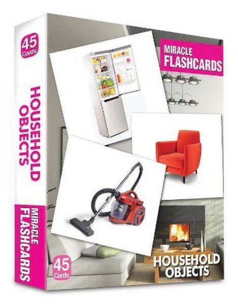 Mıracle Flashcards - Household Objects (45 Cards)