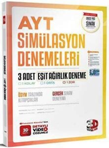 3D 2023 Ayt 3 Lü Simülasyon Denemelerı-Eşit Ağırlık