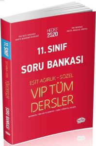 Editör 11. Sınıf Vıp Tüm Dersler (Eşit Ağırlık-Sözel) Soru Bankası Kırmızı Kitap