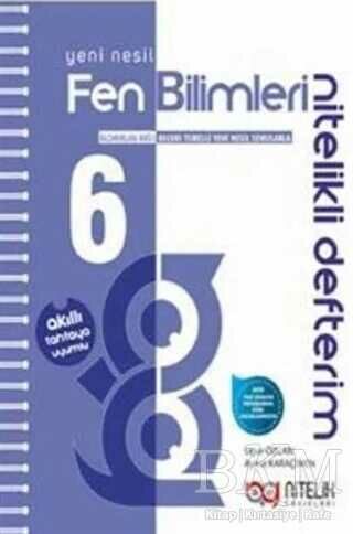 Nitelik 6.Sınıf Akıllı Defter Fen Bilimleri Yeni Nesil Nitelikli