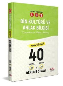 Editör 8. Sınıf Din Kültürü Ve Ahlak Bilgisi 40'Lı Deneme