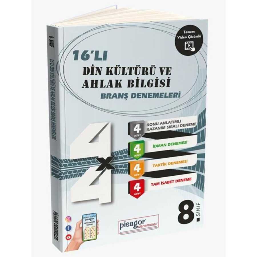 Zeka Küpü 8.Sınıf  Pisagor 16'Lı Din K.Ve A.Bilgisi Branş Denemeleri