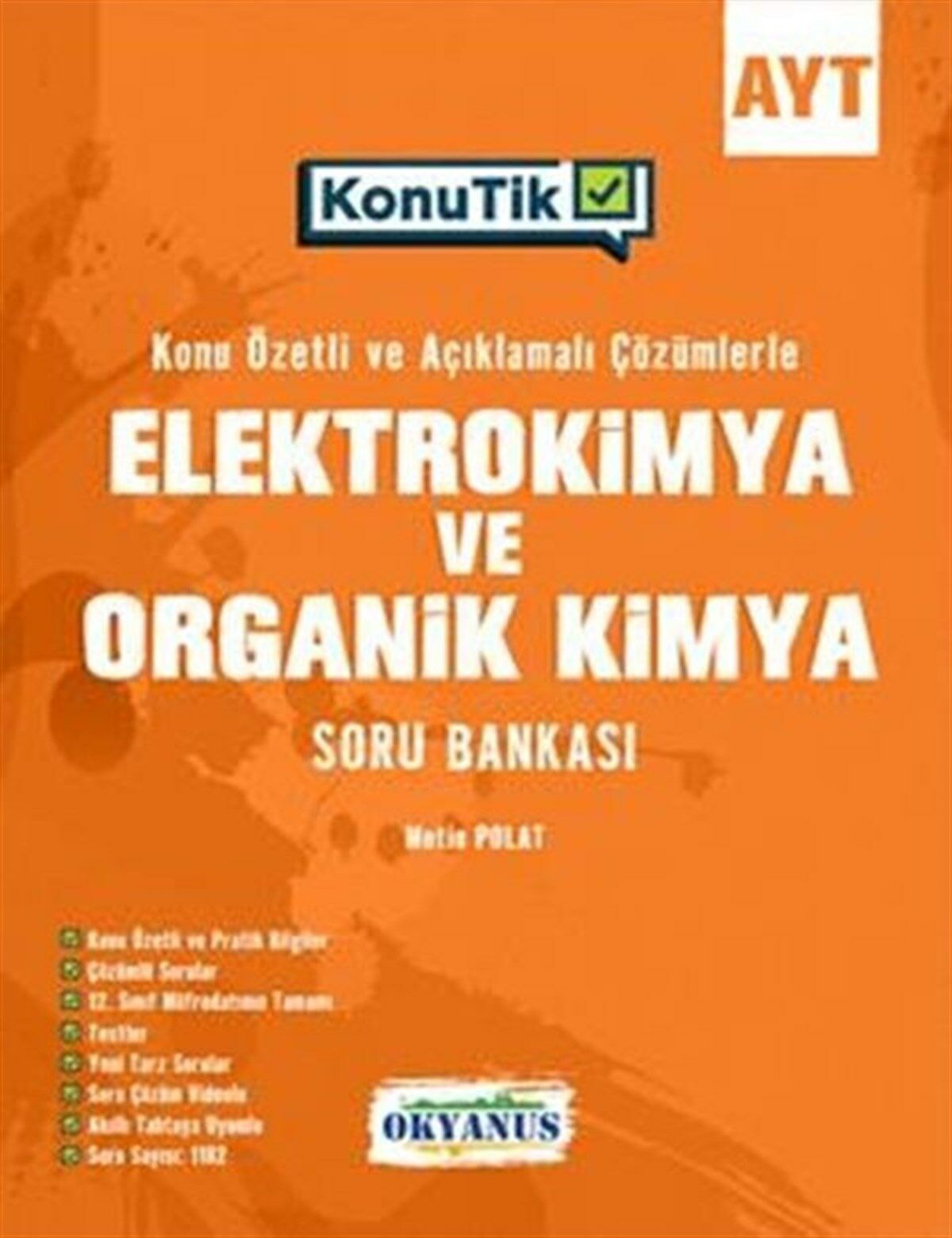 Okyanus Ayt Konutik Elektrokimya Ve Organik Kimya Soru Bankası