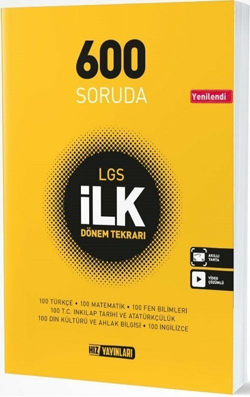 Hız 8. Sınıf Tüm Dersler 600 Soruda İlk Dönem Tekrarı