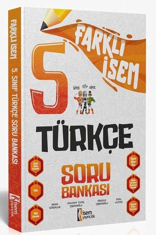 İSEM 5 SINIF FARKLI TÜRKÇE SORU BANKASI  2024