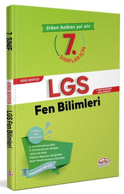 Editör 7.Sınıflar İçin Lgs Fen Bilimleri Giriş Seviyesi