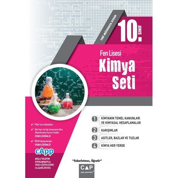 ÇAP 10.SINIF FEN LİSESİ KİMYA SETİ 2019 20