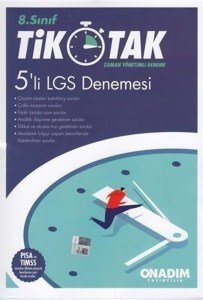 Onadım 8.Sınıf 5'Li Tik Tak Lgs Deneme 2018-2019