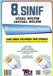 Açı 8.Sınıf 5'Li Paket Deneme