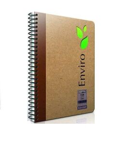 Enviro Spiralli Kraft Sert Kapak Defter 17X24 100 Yaprak Kareli (1794) Gıpta