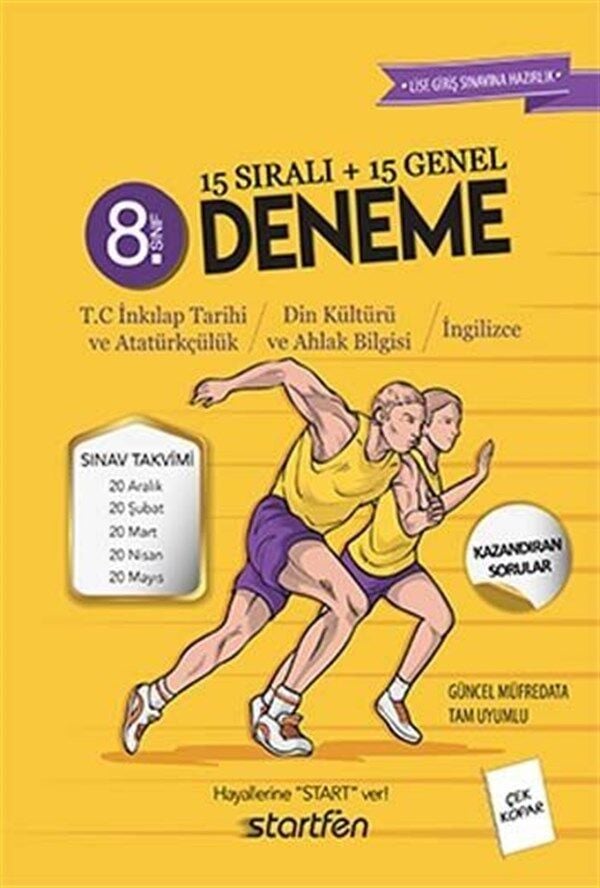 STARTFEN 3'Ü BİR ARADA DENEME 2018-2019