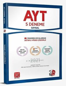 Çözüm 3D 2021 Yks Ayt Sayısal 5 Deneme Video Çözümlü Çözüm 3D Yayınları