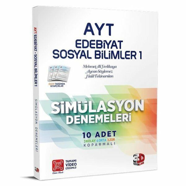 3D Ayt Simülasyon Edebiyat-Tarih-Coğrafya Denemeleri