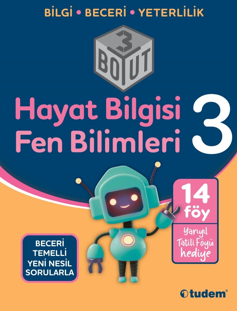 Tudem 3.Sınıf Hayat Bilg.+ Fen Bilimleri 3 Boyut