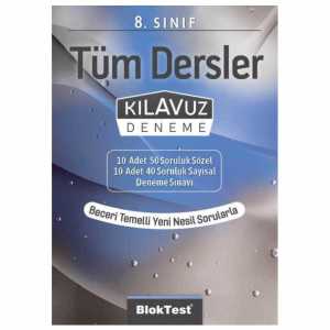 Bloktest 8.Sınıf Bloktest Tüm Dersler Kılavuz Deneme