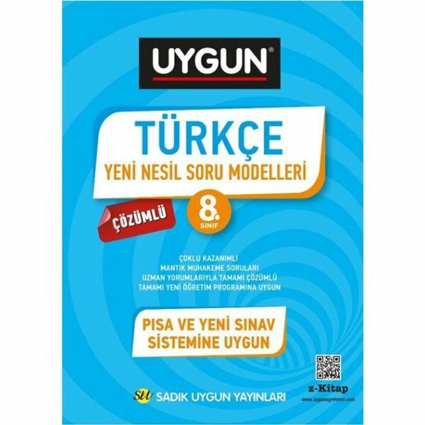 Sadık Uygun 8.Sınıf Türkçe Üst Düzey Soru Modelleri