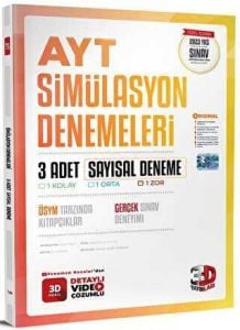 3D 2023 AYT 3 LÜ SİMÜLASYON DENEMELERI-SAYISAL