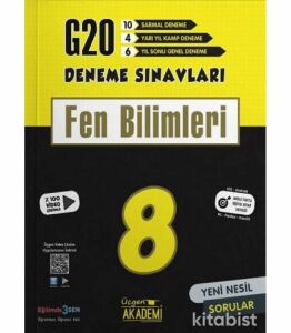 Üçgen Yayınları 8. Sınıf - Fen Bilimleri - 20 Li Deneme Sınavı