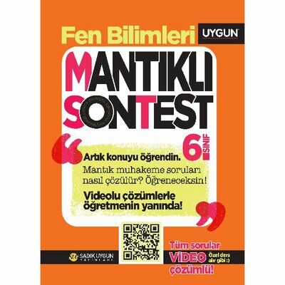 Sadık Uygun 6.Sınıf Mantıklı Son Test Fen Bilimleri  Soru Bankası