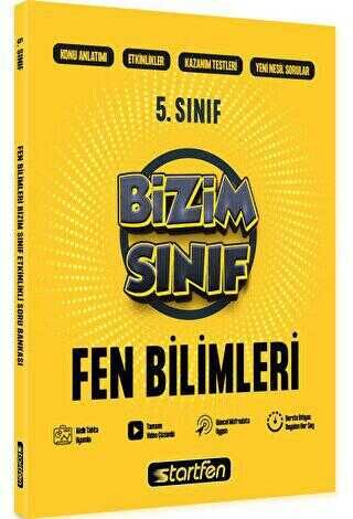 STARTFEN 5. SINIF BİZİM SINIF FEN BİLİMLERİ ETKİNLİKLİ SORU BANKASI