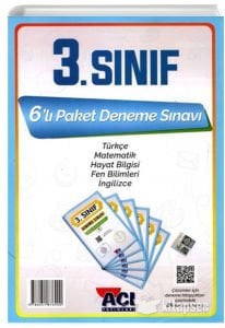 AÇI 3.SINIF 6 'LI PAKET DENEME