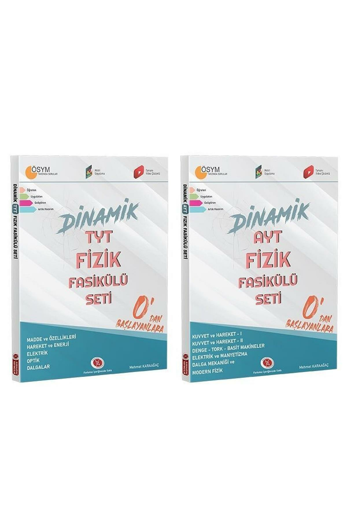 Karaağaç Yayınları Dinamik TYT-AYT Fizik Seti Güncel 2 Set Kitap